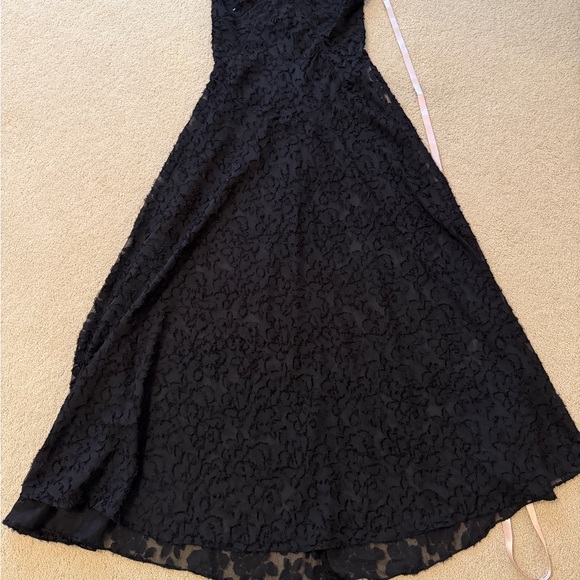 House of CB - Seren Blush Sheer Lace-up Back Gown